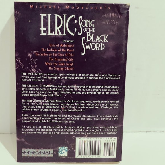 ELRIC Song of the Black Sword by Michael Moorcock's Paperback Book - Picture 2 of 6